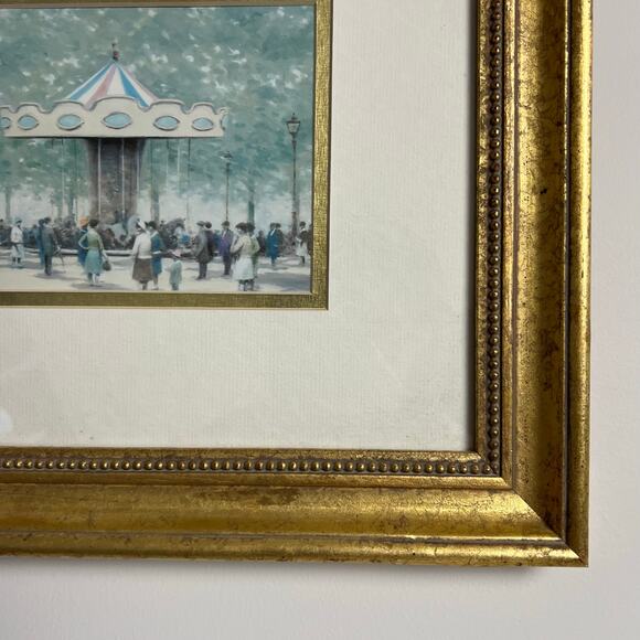 "Saturday Afternoon" by André Gisson Art – Gold Framed Reproduction Painting - Picture 4 of 10